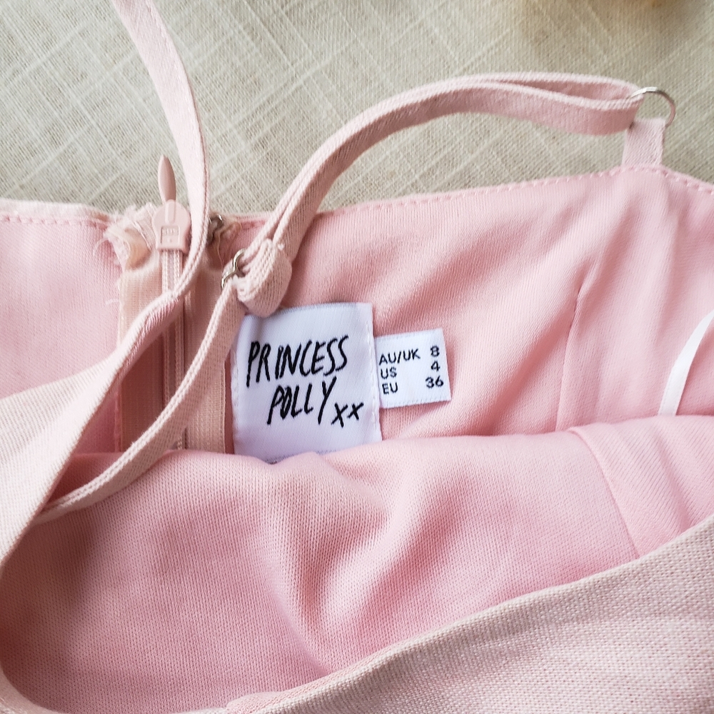 Princess Polly Blush Cottage Hill Wrap Mini Dress - Picture 14 of 14